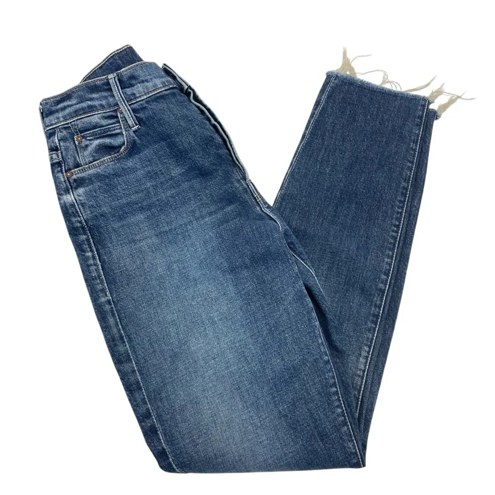MOTHER The Stunner Fray Jeans 27 Blue